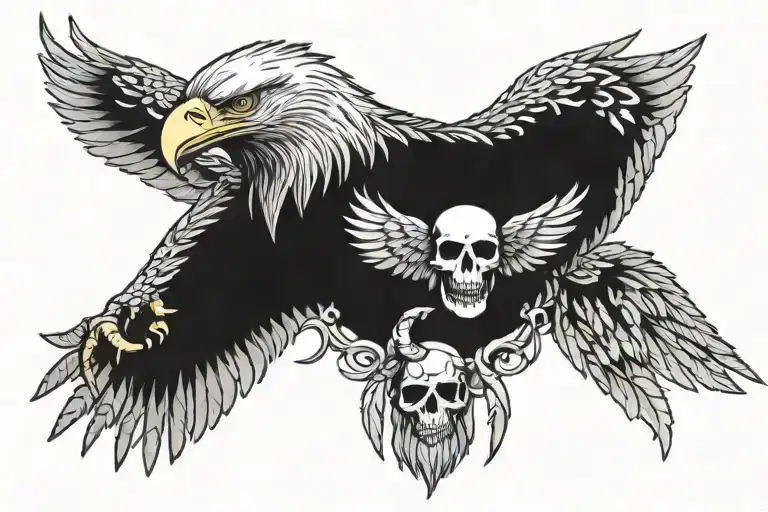 Eagle And Skull
