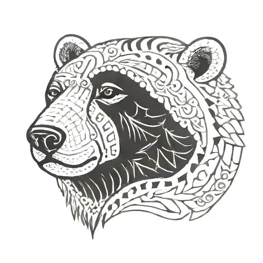 Polynesian Polar Bear Head