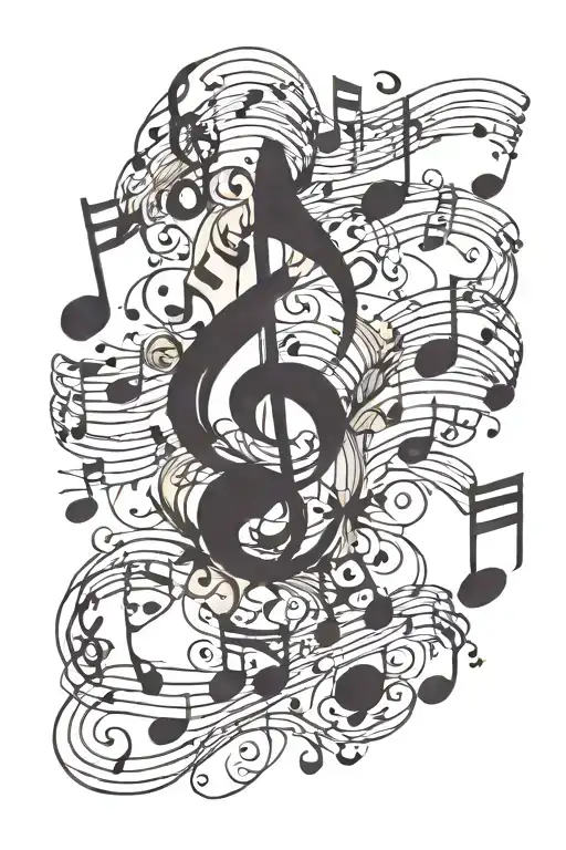 Music Notes Floating