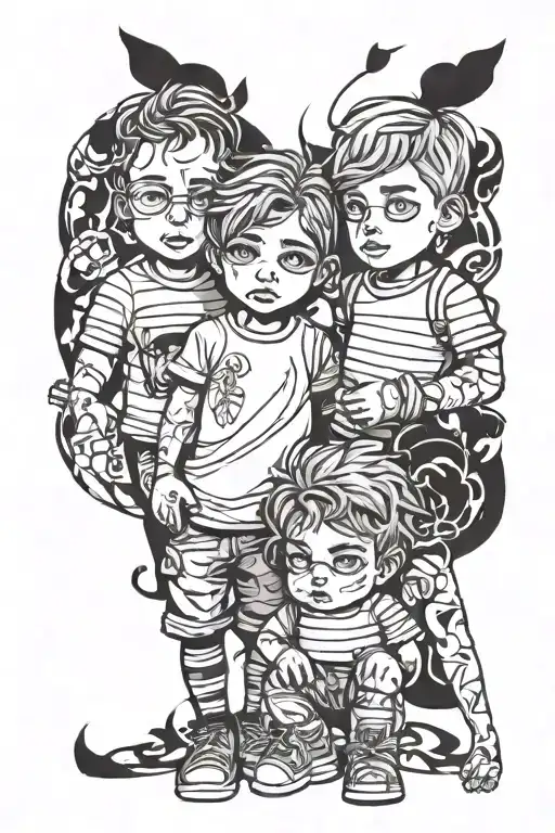 Twin Sons And A Daughter