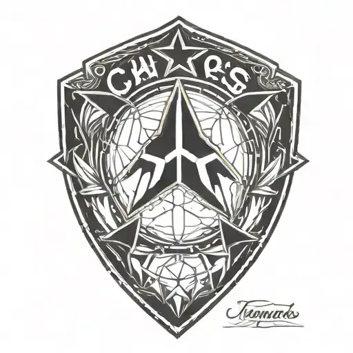 Champions League Star Logo Triangle Shaped