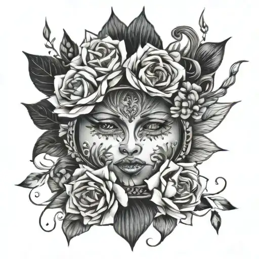 Creative Tattoo Design Combining