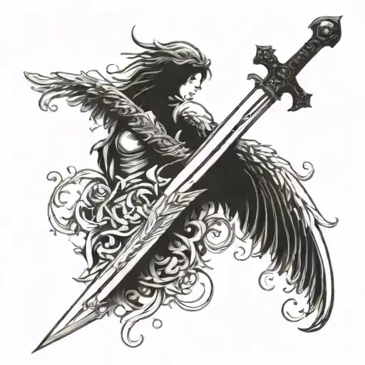 Fallen Angel Wings Sword
