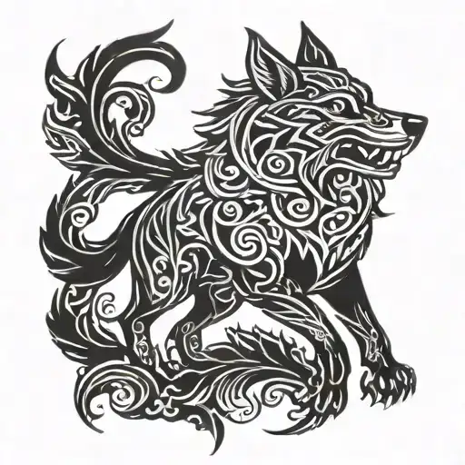 Fenrir Viking Norse Wolf