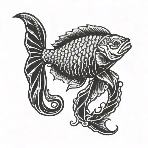 Fish Scales Pisces Zodiac Sign