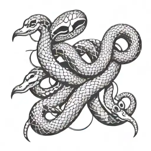 The Number Twelve And Snake Wrapping