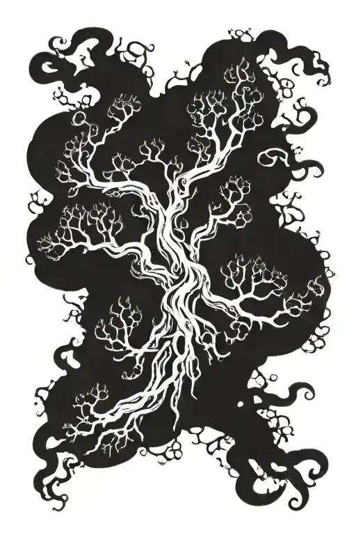 A Tree With Tentacles Instead Of Branches That Strangles Itself