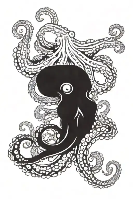 Octopus With Aubrey Madison And Kinsley Spelled In Tentacles