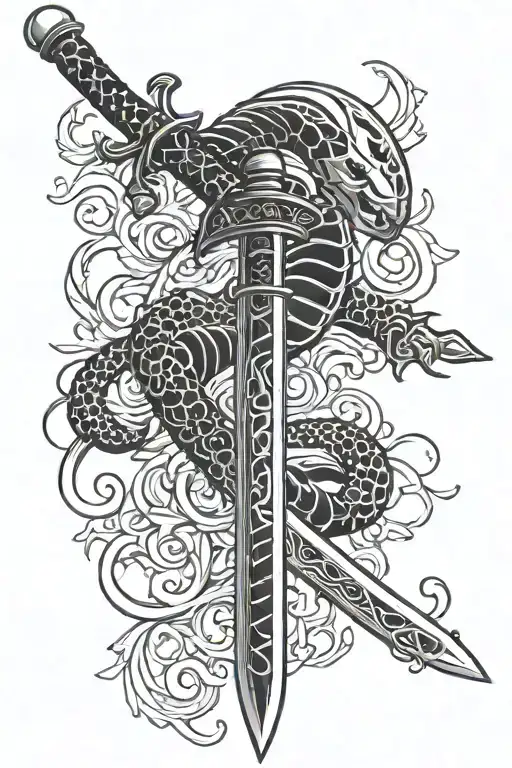 Katana Sword With Scorpion