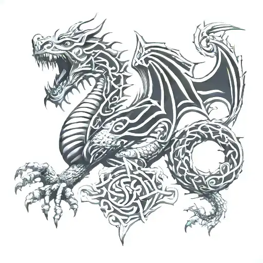 Celtic Medieval Dragon