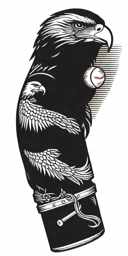 Music Notes Boxing Gloves Baseball Bat Eagle 0206