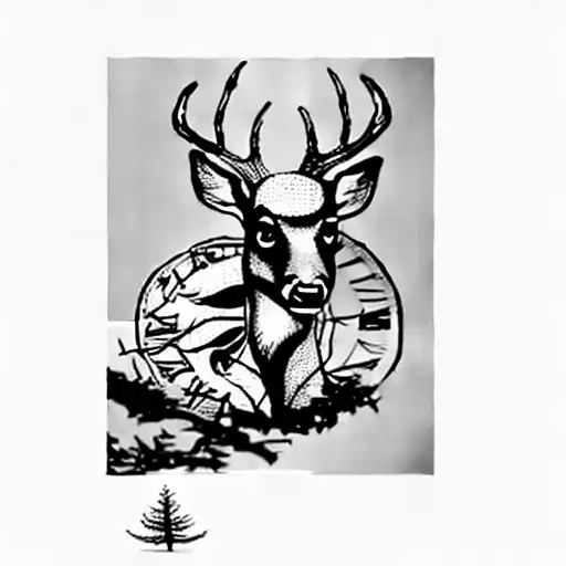 A Deer And A Clock
