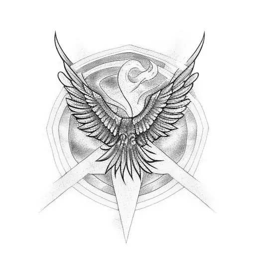 Phoenix And A Cross