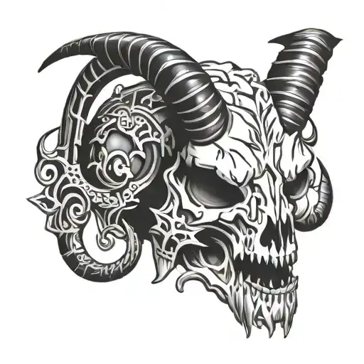 Warhammer 40K Goat Skull Mask