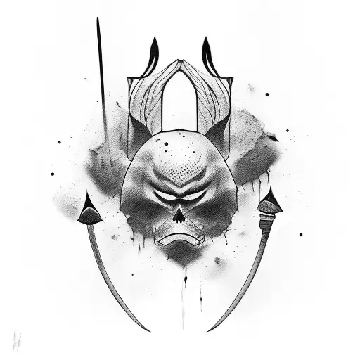 Paint Brush And Katana