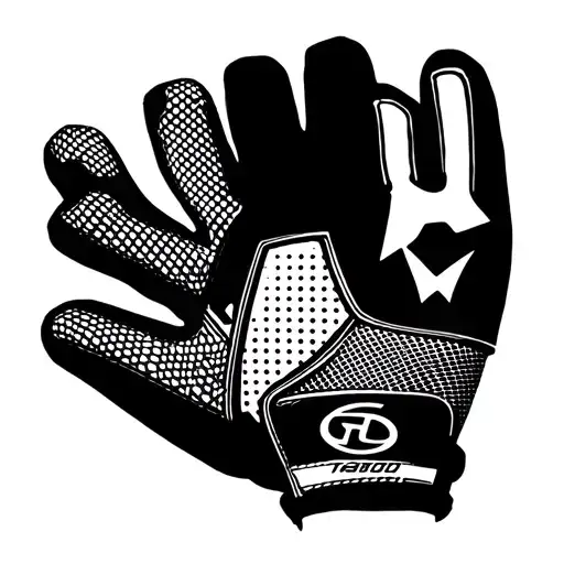 Soccer Goalkeeper Glove With The Number