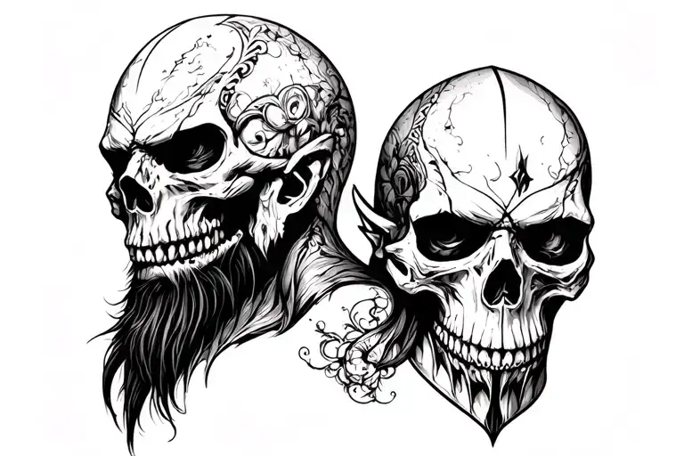 Kratos God Of War Skull