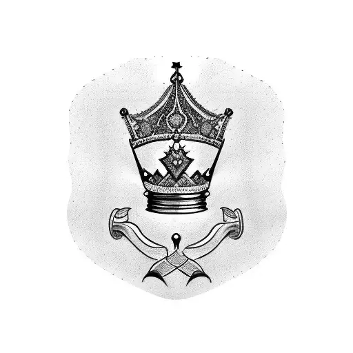 Crown And Family Crest