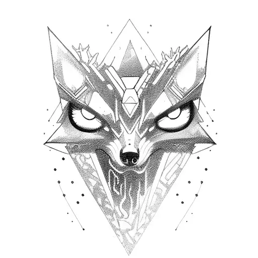 Girl Kitsune Cyberpunk