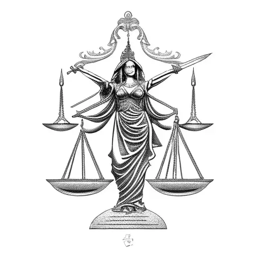 Lady Justice With Sword