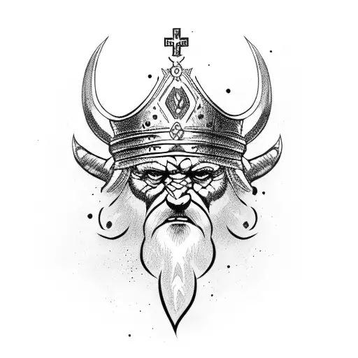 Viking With Crown