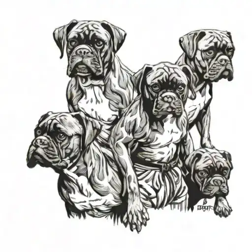 A Group Of Boxers Posing For A Picture