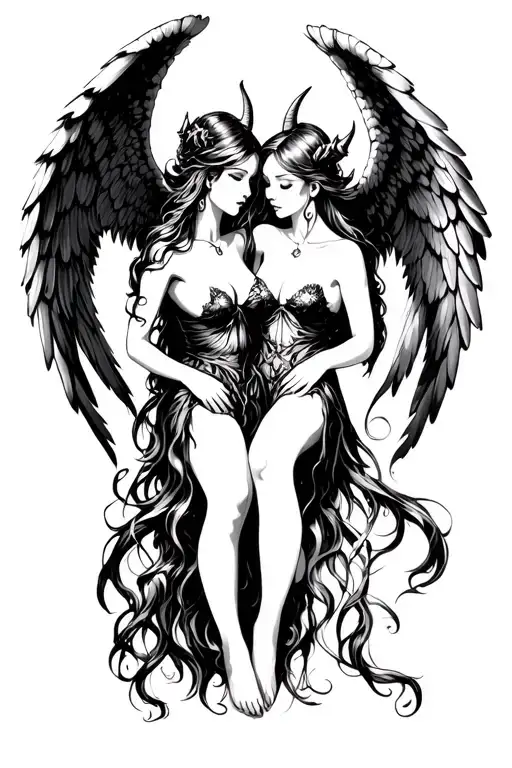 Angel & Demon Girl