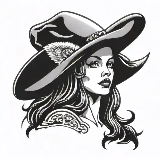 Angel With Cowboy Hat