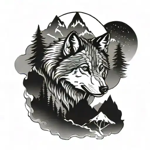 Wolf In The Mountains