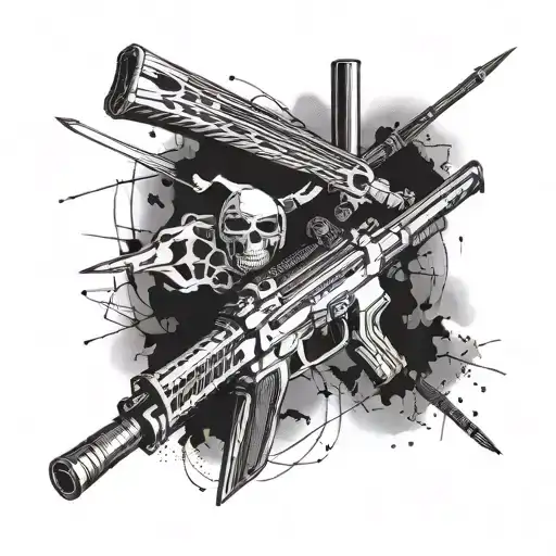 Combine Elements Of An M4 Rifle And An African Spear In A Unique Design