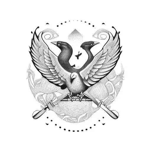 Fender Guitar Pick With Flying Bird