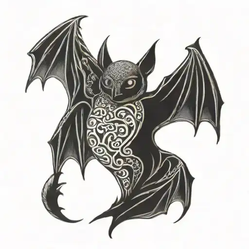 Bat Aboriginal Australian Art