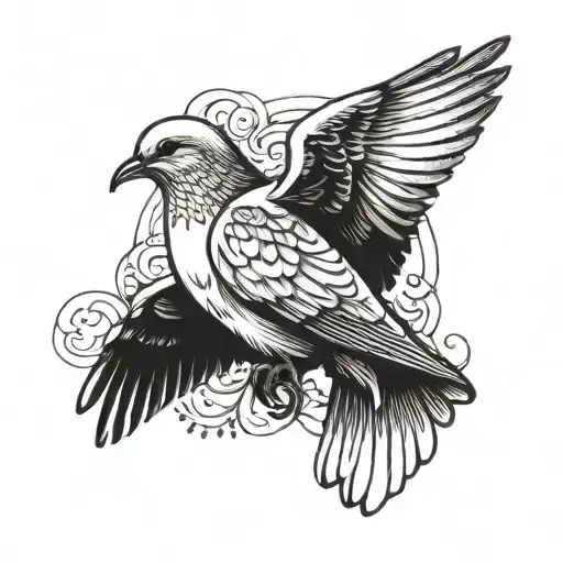 The Dove Is Looking At Us