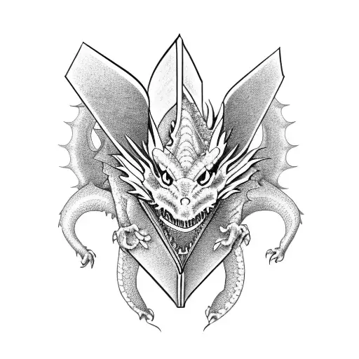 Dragon With Books