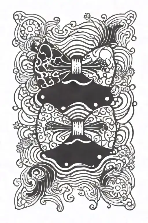 Black Puddle With A Bowtie