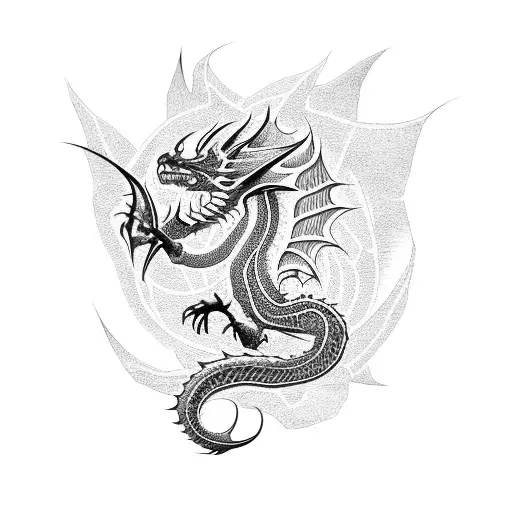 Neo Tribal Dragon