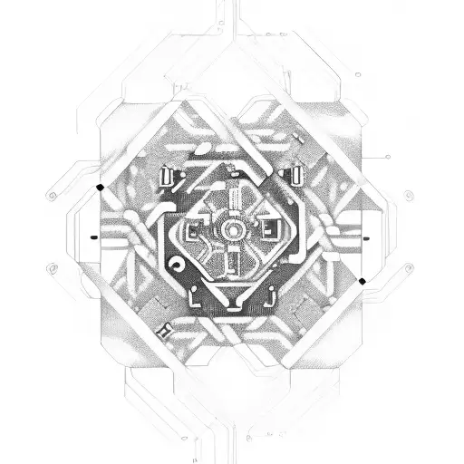 A Futuristic Ai Circuitry Intertwined With A Classic Car