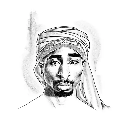 Picture Of Tupac In Arabic Clothes