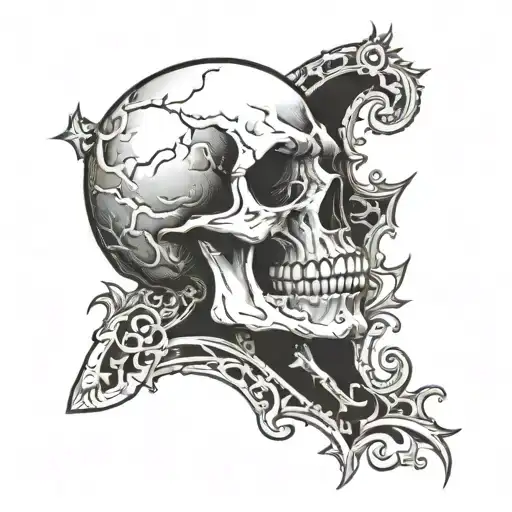 Number 13 And Skull