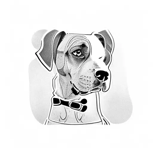 Dog Taking A Photo On A Poloroid Camera