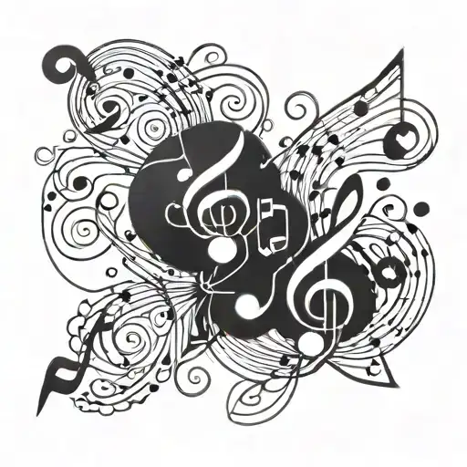 Music Notes Turned Into Vines