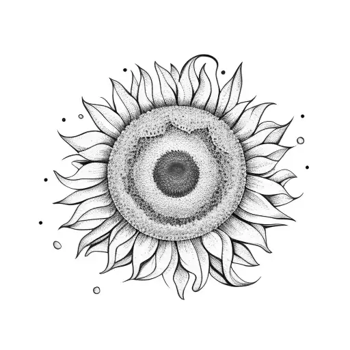 A Sunflower Blooming In The Shape Of A Microphone