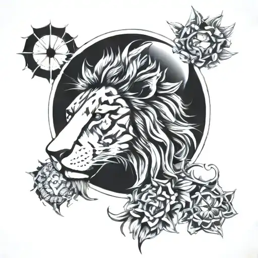Eclipse And Lion