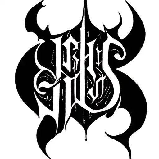 Mystic Style Lettering Gothic Style