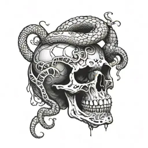 Skull And Snakes Forearm
