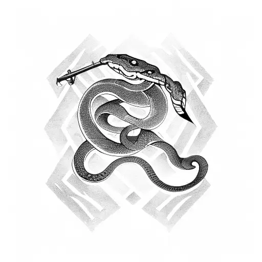 Snake With Axes