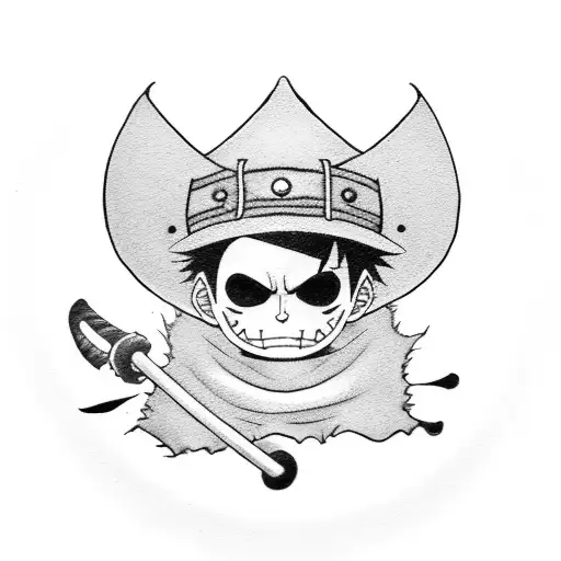Luffy Hat Witch Zorro Katanas