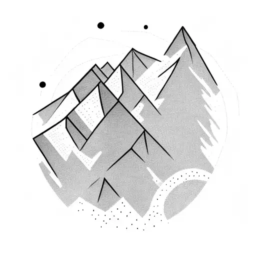 A Silhouette Of A Trekker On A Mountain Peak