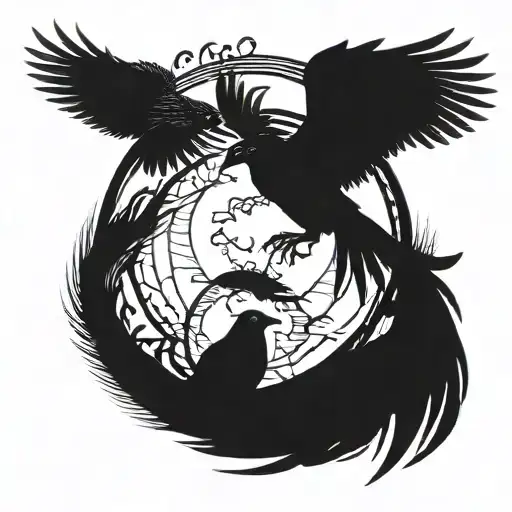 Enso Circle Tattoo Brand Of Sacrifice With Ravens