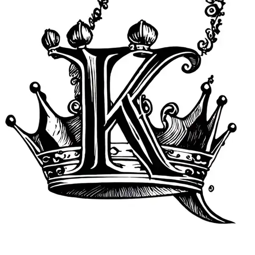 Crown K Letter